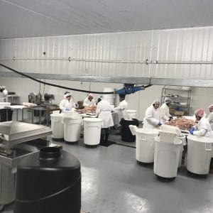 poultry processing floor